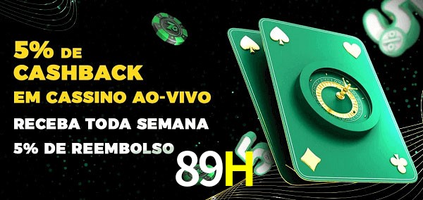 Promoções do cassino ao Vivo 89H